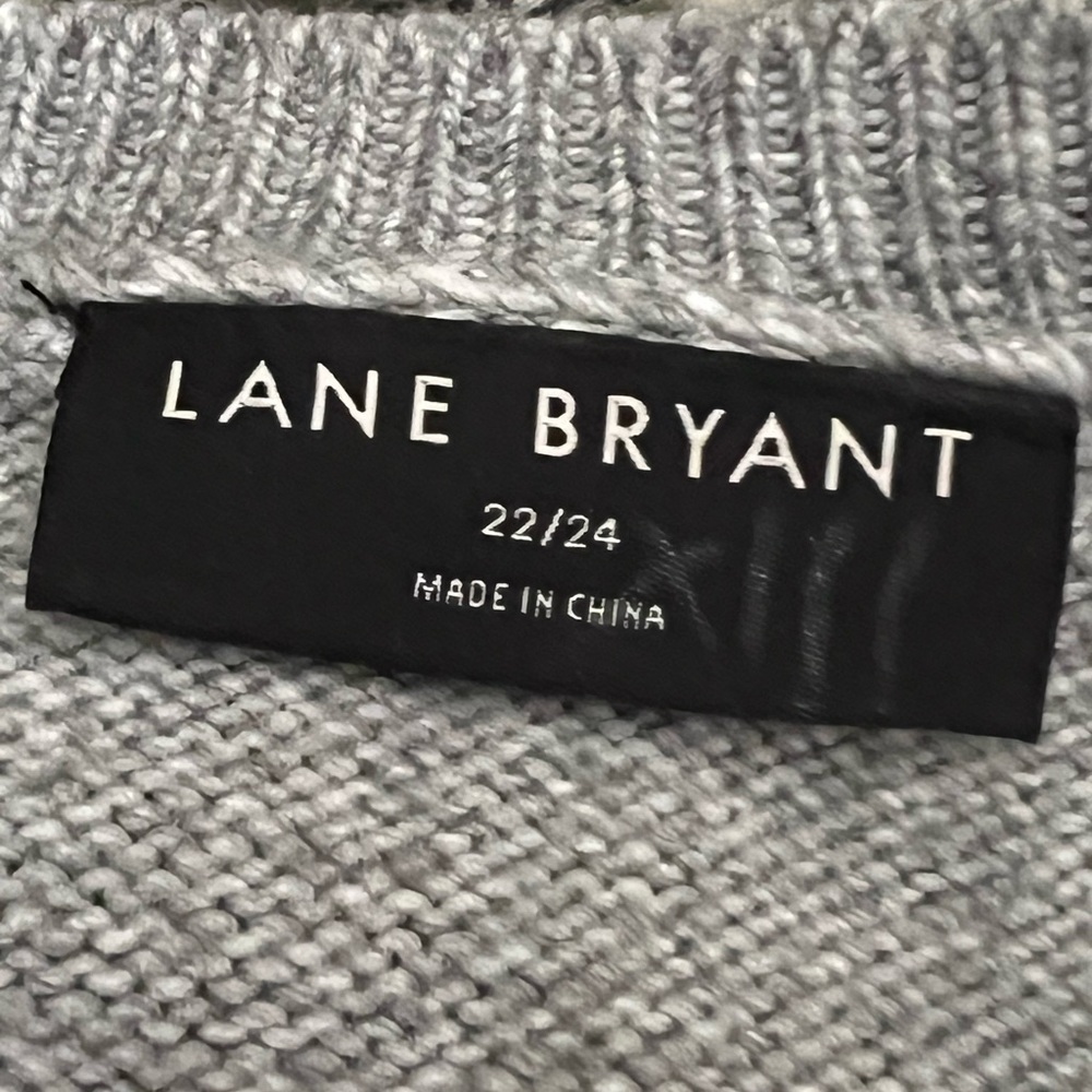 Lane Bryant Colorful Striped V-Neck Sweater 22/24 - Picture 5 of 6